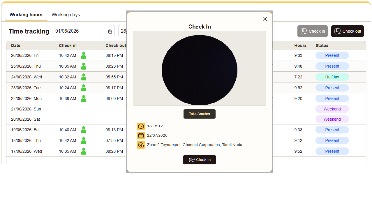 Attendance Tracking